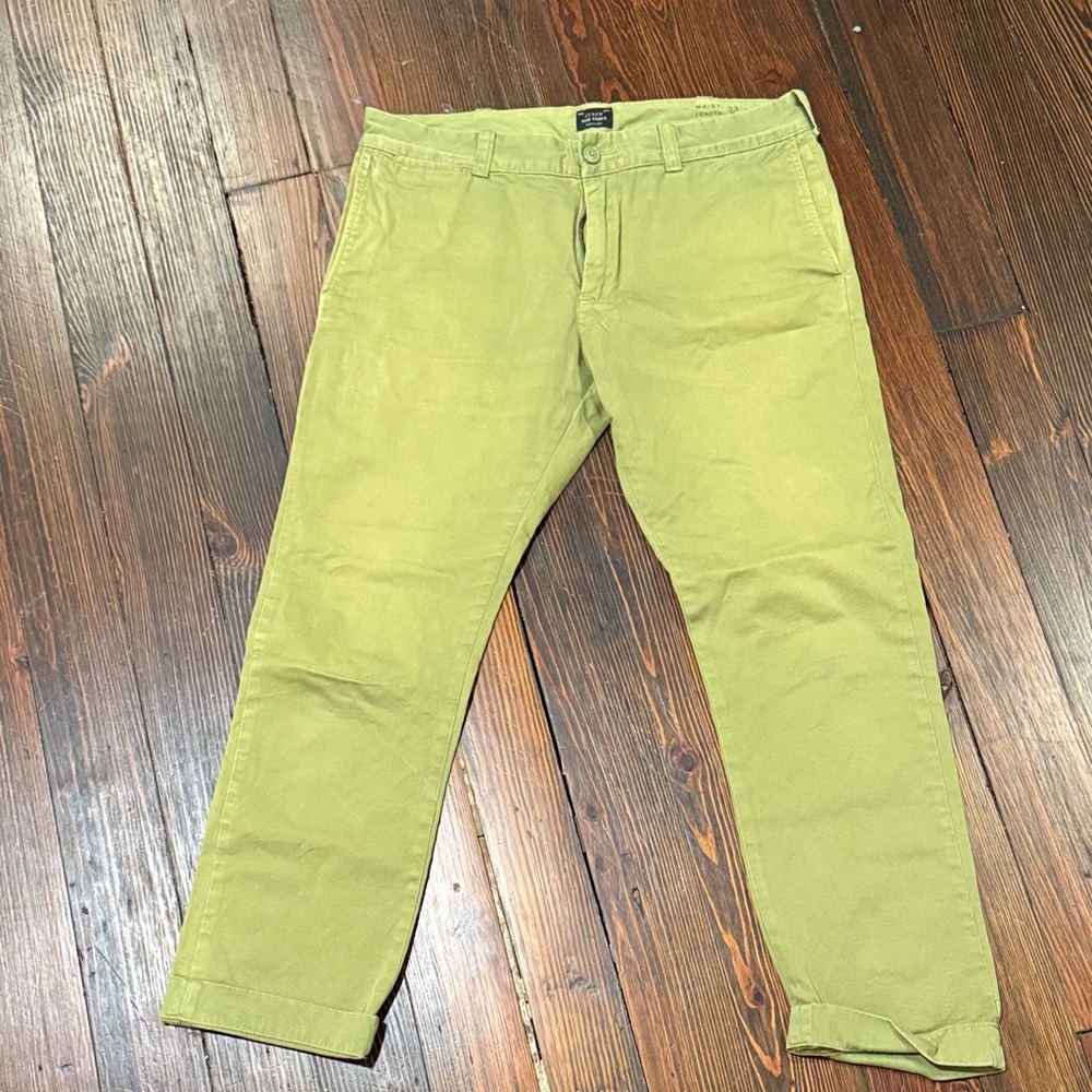 J. Crew Men's Light Olive Chinos